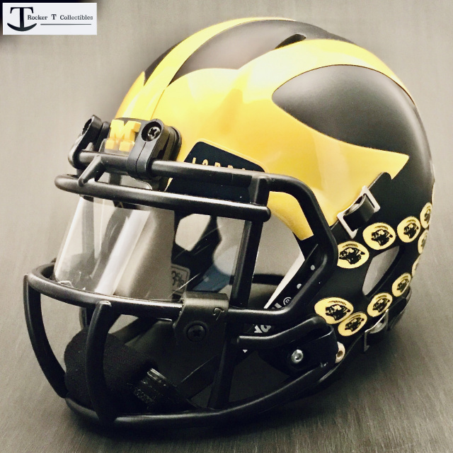 Michigan Wolverines Custom Mini Helmet